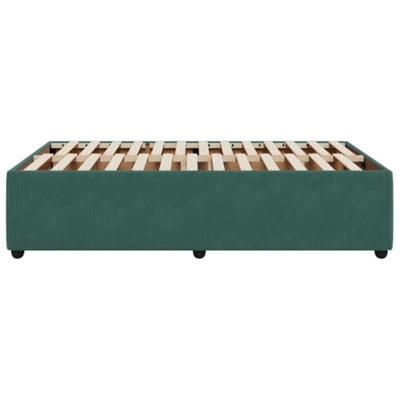 Bedframe zonder matras 120x200 cm fluweel donkergroen
