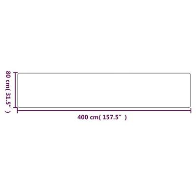 VidaXL Tapijtloper 80x400 cm sisal-look zandkleurig