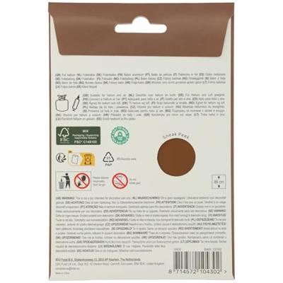 Folieballon Cijfer 0 Bruin Mat (86cm)