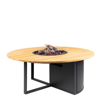 Cosi | Cosiloft 120 Round | Black Frame | Teak Top