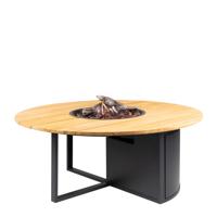 Cosi | Cosiloft 120 Round | Black Frame | Teak Top - thumbnail