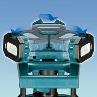 Makita NLADML814 Accu Statieflamp (3 spot) 14,4V / 18V met tas en draagband - thumbnail