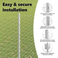 VidaXL Hek met paal zilver 1,4 x 25 m staal - thumbnail