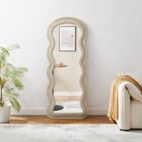 Artistiq Organische Spiegel 'Loria' Imitatiebont 170 x 70cm, kleur champagne - thumbnail