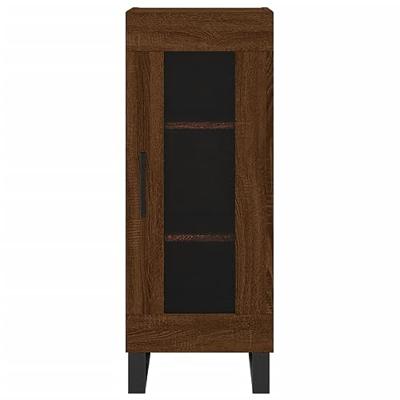 Dressoir 34,5x34x90 cm bewerkt hout bruineikenkleurig - thumbnail