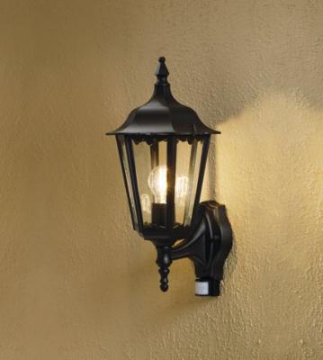 Wandlamp sensor Firenze Vicchio zwart buitenlamp Konstsmide 7236-750 staand