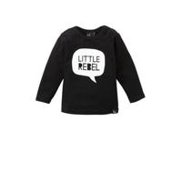 Babystyling longsleeve Little rebel zwart - thumbnail