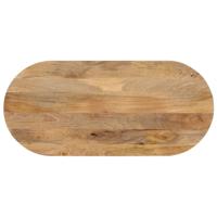 Tafelblad ovaal 120x50x2,5 cm massief mangohout - thumbnail