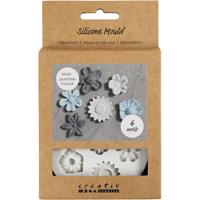 Creativ Company Siliconen vormen, bloem, h: 0,5 cm, l: 1,5-2,5 cm, 1 stuk - thumbnail