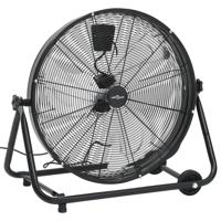 VidaXL Trommelventilator industrieel 172,5 w 60 cm zwart - thumbnail