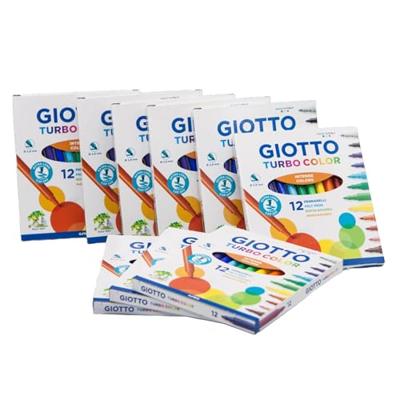 Set Viltstiften Giotto Turbo Color Multicolour (10 Stuks)