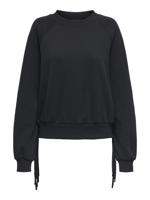 Only Onljett L/s O-neck Emb. Box Swt 15355912 Sweater 4856682 Black Fringes - thumbnail