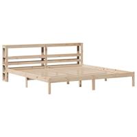 Bedframe zonder matras massief grenenhout 200x200 cm - thumbnail