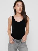 Only Onllive Love S/l Tank Top Noos Tops En Singlets Black - thumbnail