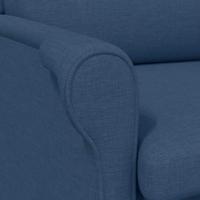 Fauteuil Blauw 76 x 94 x 102 cm Stof - thumbnail