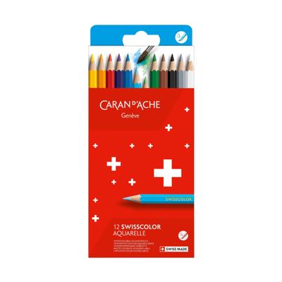 Kleurpotlood caran d ache aquarel doos 12st