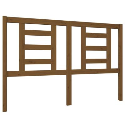 Hoofdbord 146x4x100 cm massief grenenhout honingbruin