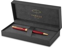 Parker Sonnet balpen, rood/goud, medium, in giftbox - thumbnail