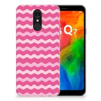 LG Q7 | TPU bumper | Waves Pink - thumbnail