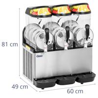 Slushmachine - 3 x 12 L - LED-verlichting - digitaal bedieningspaneel - Koninklijke Horeca - thumbnail