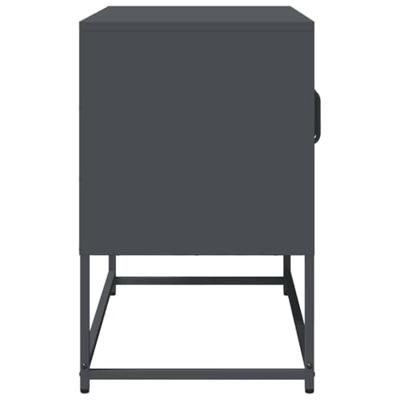 Tv-meubel 68x39x60,5 cm koudgewalst staal antracietkleurig