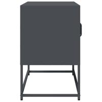 Tv-meubel 68x39x60,5 cm koudgewalst staal antracietkleurig - thumbnail