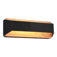 Trio Wand lampArino 35cm zwart met houtbruin - 224819132 - thumbnail