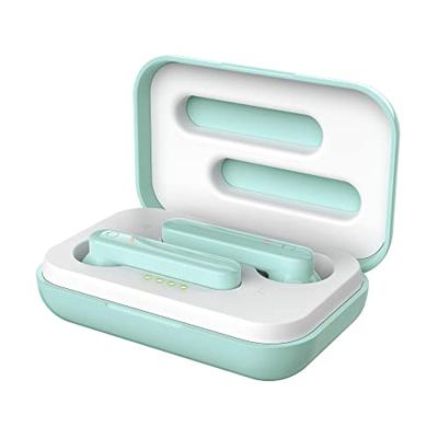 Trust Mobile Primo Touch Draadloze Bluetooth Oordopjes Wireless Earphones, 10 Uur Speeltijd in Totaal, Ingebouwde Microfoon, TWS, voor PC, Laptop, Smartphone, Tablet - Turquoise