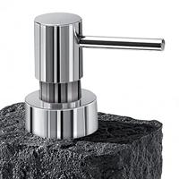 Zeepdispenser Sapho Aries Vrijstaand 350 ML Polyresin Antraciet - thumbnail