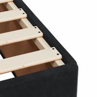 Bedframe zonder matras 100x200 cm fluweel zwart - thumbnail
