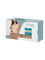 Ondergoed dames 2-pack - hemd Basic GO smalle band - Vrouwen onderhemd spaghetti bandjes biologisch katoen - M - Huidskleur - Top - Singlet - M - thumbnail