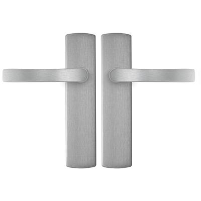 AXA AXA Curve klik deurkruk Blok op blind schild - aluminium