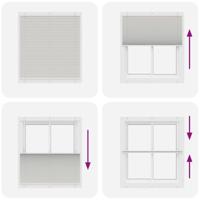 Pliss rolgordijn 120x150 cm stofbreedte 119,4 cm polyester - thumbnail