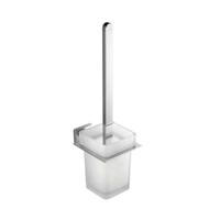 Toiletborstelhouder Sapho Apollo Hangend 10.7x38.5 cm Chroom / Melkglas - thumbnail