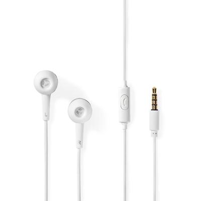 Nedis HPWD2020WT In-ear Bedraad Wit 3.5mm - thumbnail