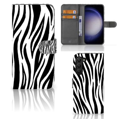 Samsung Galaxy S23 Plus | Telefoonhoesje | Met pasjeshouder | Zebra