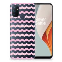 OnePlus Nord N100 | TPU bumper | Waves Roze - thumbnail