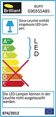 Brilliant Vierkante plafonnièreBuffi 4000K - G90355A85