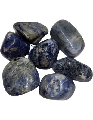 Brazilië Sodaliet half-edelsteen trommelstenen 250 gram Brazilië Sodaliet half-edelsteen trommelstenen 250 gram