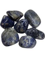Brazilië Sodaliet half-edelsteen trommelstenen 250 gram - thumbnail