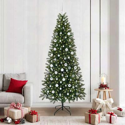 VidaXL Kunstkerstboom met 300 led met standaard groen 210 cm pe en pvc