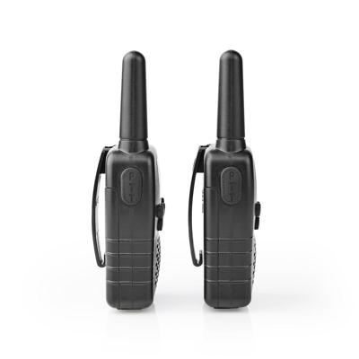 Walkietalkie | Bereik 10 km | 8 Kanalen | VOX | Oplaadbare Batterijen | 2 Stuks | Zwart