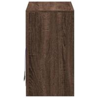 Dressoir met LED 72x34x61 cm bewerkt hout bruin eikenkleur - thumbnail