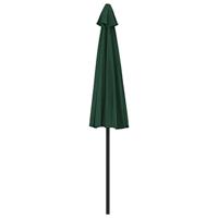 VidaXL Balkonparasol half met aluminium paal 270x144 cm groen - thumbnail