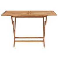 Tuintafel inklapbaar 120x70x75 cm massief teakhout - thumbnail