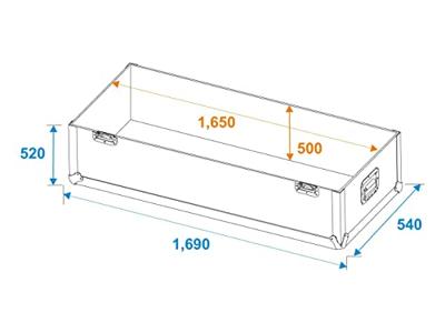 Roadinger Flightcase 2x LCD ZL65 voor 2 LCD schermen tot 65" - thumbnail