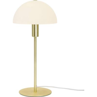 Kleine tafellamp wit & messing met E14 fitting en schakelaar Norlux Ellen 20 41 cm Kleine tafellamp wit & messing met E14 fitting en schakelaar Norlux Ellen 20 41 cm