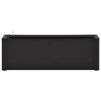 Plantenbak hoog zelfbewateringssysteem 100x43x33 cm antraciet - thumbnail