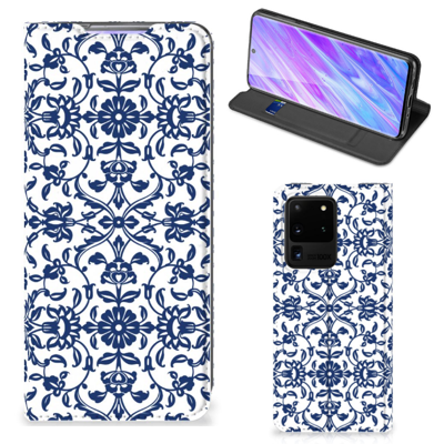 Samsung Galaxy S20 Ultra Smart Cover Flower Blue Samsung Galaxy S20 Ultra Smart Cover Flower Blue
