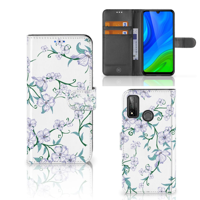 Huawei P Smart 2020 Uniek Hoesje Blossom White - thumbnail